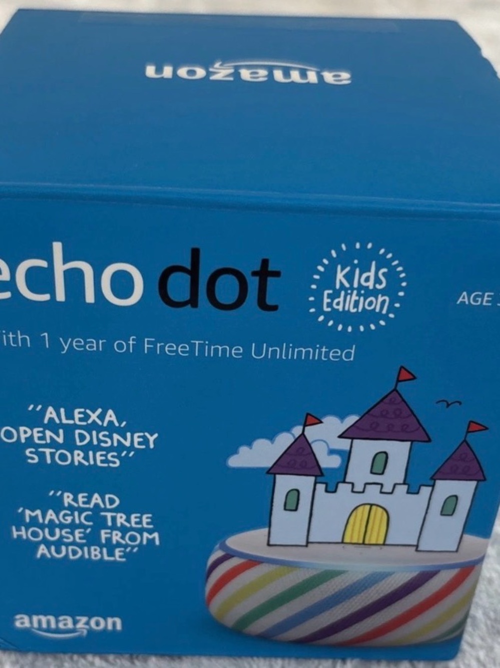 Amazon Kids Edition Echo Dot - Bright Blue